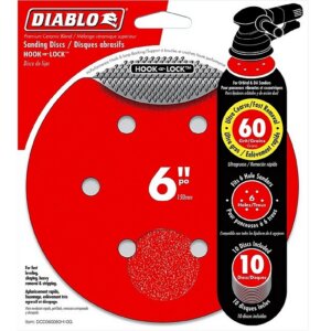 Diablo Sanding Disc 60 Grit 6" 10 Ct