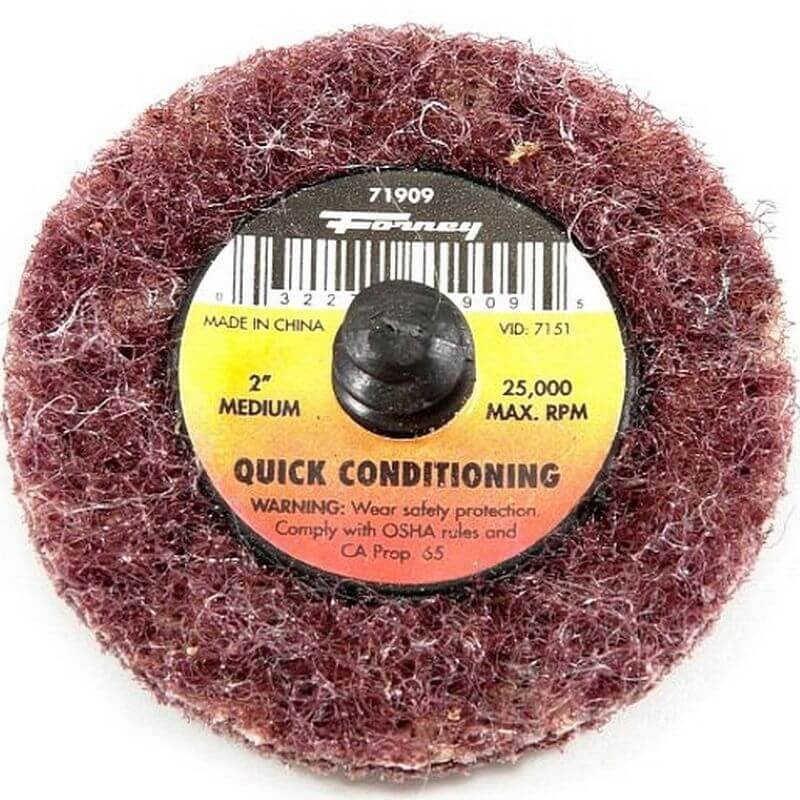 Forney 71909 Quick Change Medium Grit Surface Prep Pad 2”