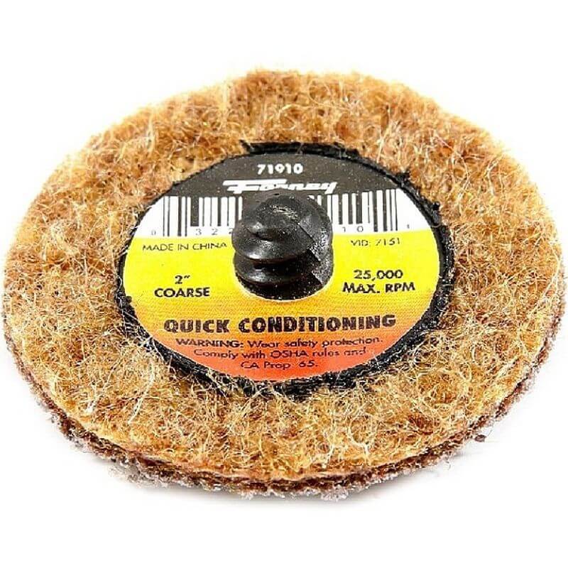 Forney 71910 Quick Change Coarse Grit Surface Prep Pad 2”
