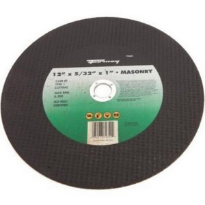 Forney 72354 Type 1 Masonry & Asphalt Cut-Off Wheel 12”x5/32”x1″