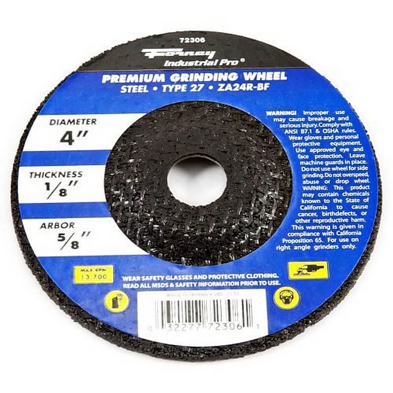 Forney 72306 Type 27 Metal Cut-Off Wheel 4”x1/8”x5/8”