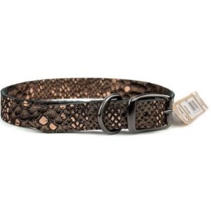 Omni Pet Bronze Native Leather Dog Collar 26″