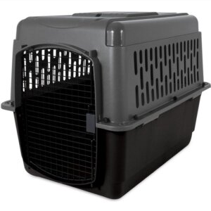 Petmate Pet Porter Large Black/Gray Plastic Pet Carrier 27”x25”x36”