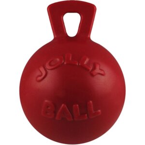 Jolly Pets Tug-N-Toss Red Ball 4-1_2”