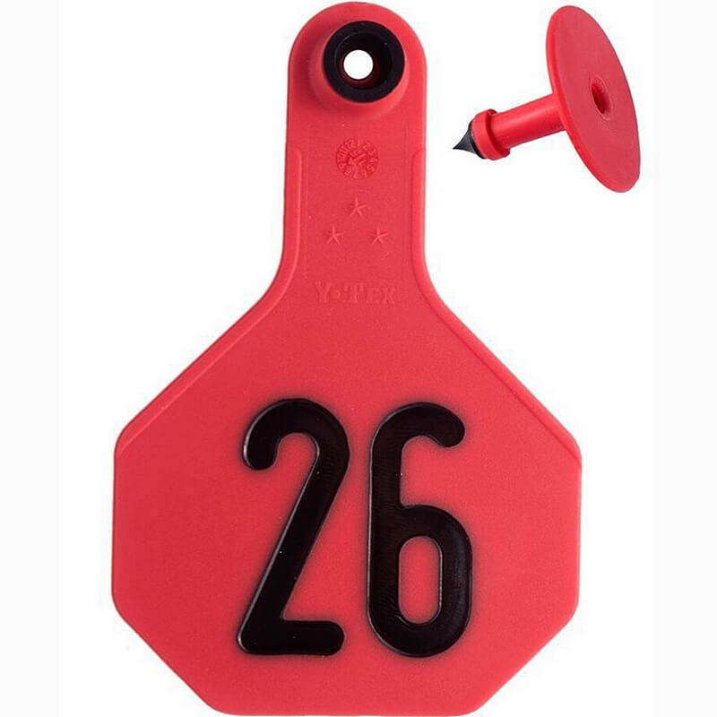 Y-Tex 3 Star Red Ear Tags 26-50
