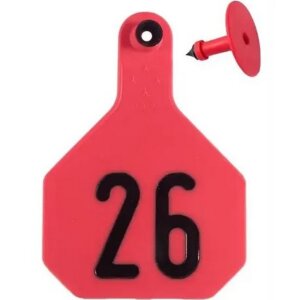 Y-Tex 4 Star Red Ear Tags 26-50