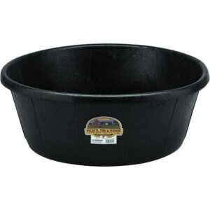 Little Giant Heavy-Duty Rubber Tub Livestock Feeder 15 gal