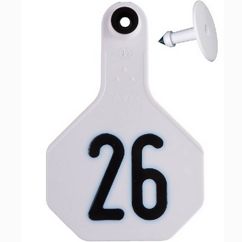 Y-Tex 3 Star White Ear Tags 26-50