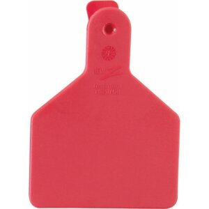 Z-Tag Black Red Calf Tags 25 Ct
