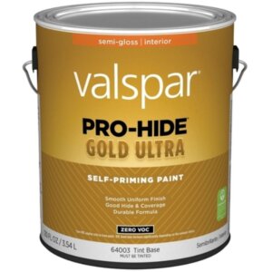 Valspar Pro-Hide Gold Ultra Satin Super One-Coat White Interior Wall Paint 1 gal