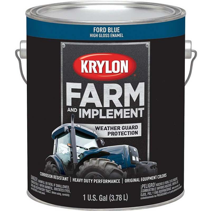 Krylon High Gloss Ford Blue Farm Equipment Paint 1 gal