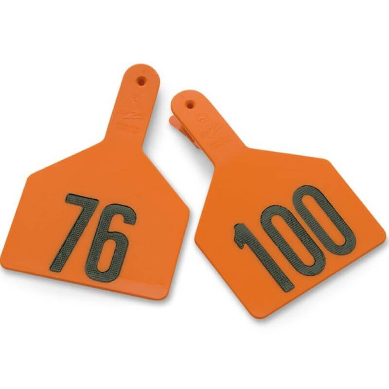 Z Tag Cow Orange 76-100