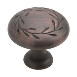 Amerock Inspirations Nature’s Splendor Oil-Rubbed Bronze Round Cabinet Knob 1-15/16 inch