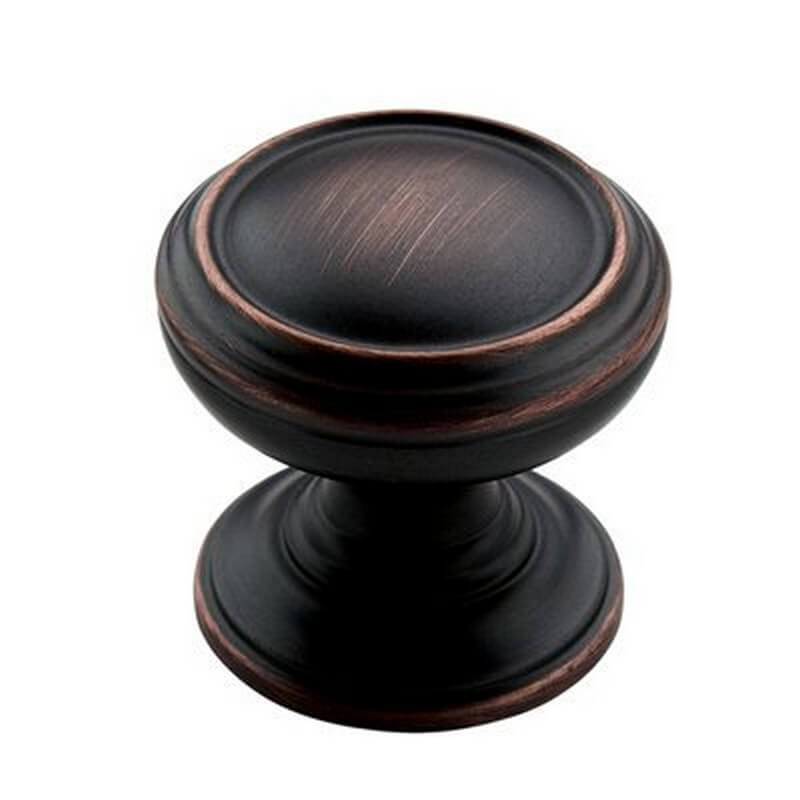 Amerock Revitalize Round Oil-Rubbed Bronze Cabinet Knob 1-1/4”