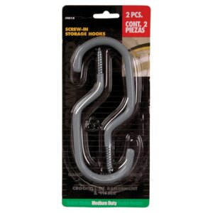 Crawford Screw-In Bike Hooks 6” 2 pk