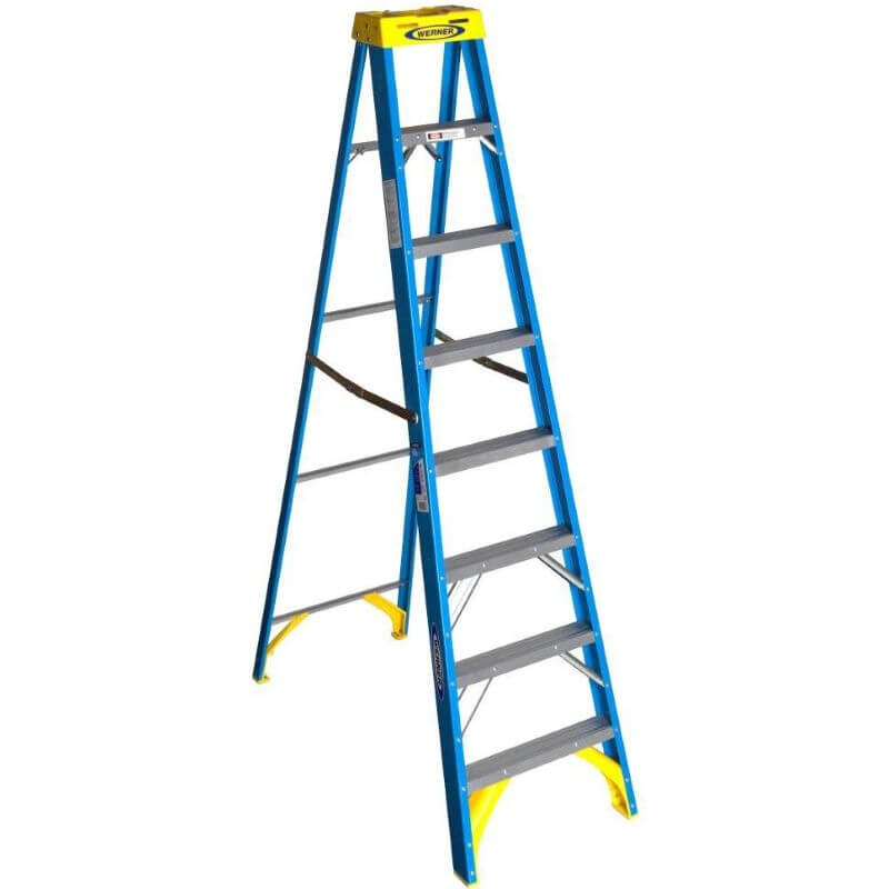 Werner Fiberglass 6008 Series Stepladder 8’