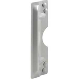Prime-Line Gray Steel Latch Guard Plate Cover 3”x11”