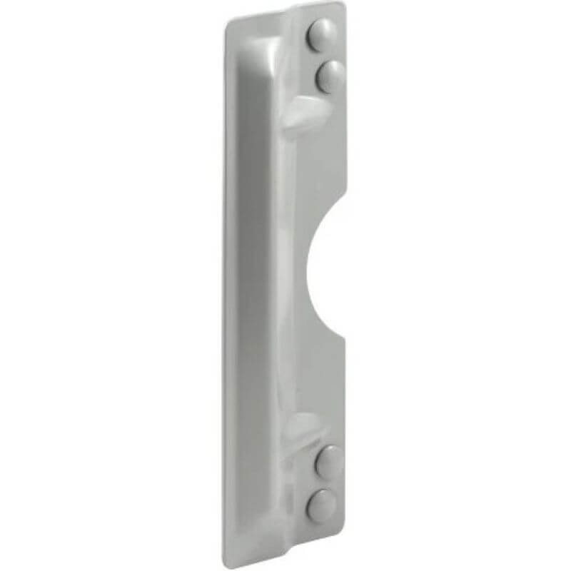 Prime-Line Gray Steel Latch Guard Plate Cover 3”x11”