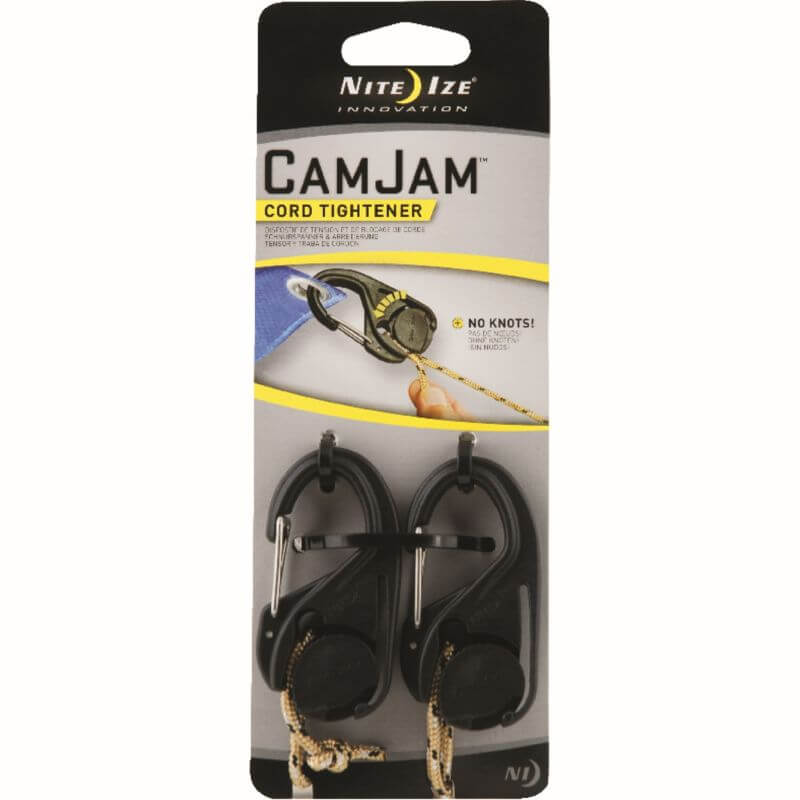 Nite Ize CamJam Cord Tightener with Rope 8’ 2 pk