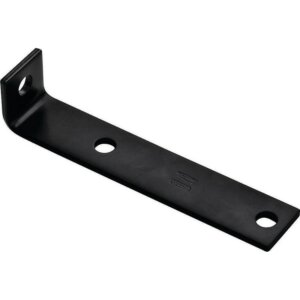 National Hardware Black Steel Heavy Duty Offset Leg Corner Brace 7-1/2”x1-1/2”x3/16”
