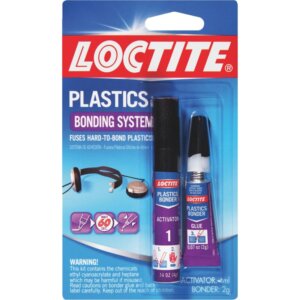 Loctite Plastics 2-Part Bonding System with Activator 2 gm