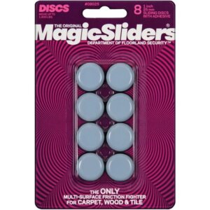 Magic Sliders Round Adhesive Furniture Glides 1” 8 pk