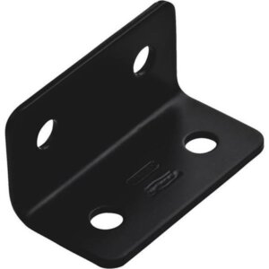 National Hardware Black Steel Heavy Duty Wide Corner Brace 1.6”x3”x1/8”