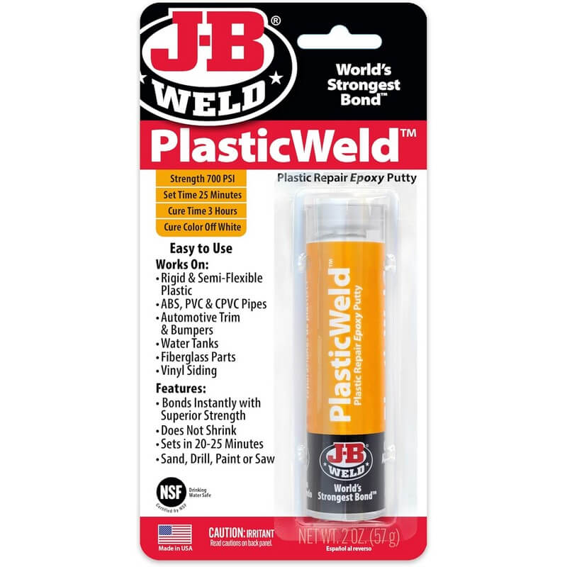 J-B Weld Plasticweld Epoxy Putty Stick 2 oz