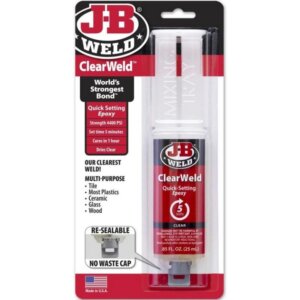 J-B Weld ClearWeld Quick Setting Five Minute Epoxy Adhesive 0.85 oz