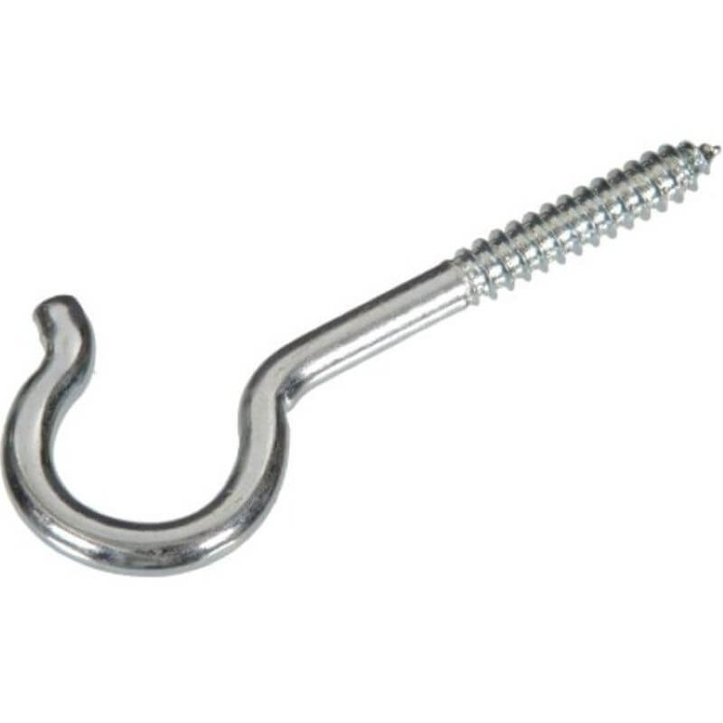 Hillman Zinc-Plated Round Ceiling Screw Hook #6×3-3/8”