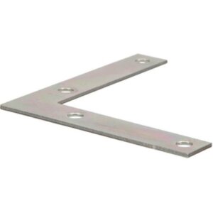 Hillman Zinc-Plated Steel Flat Corner Iron Mending Plate 2”x3/8”