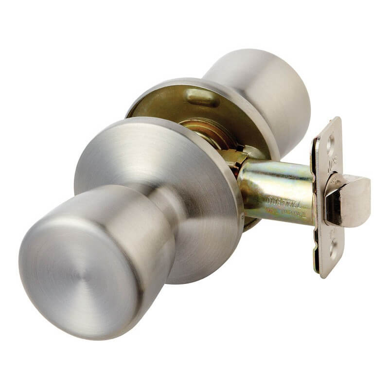 Ace Tulip Satin Stainless Steel Right or Left Handed Passage Door Knob Set