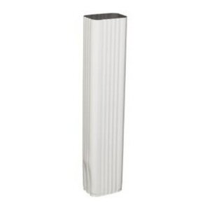 Amerimax White Aluminum Downspout 3”x4”x10’