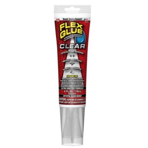 Flex Seal Flex Glue Clear Rubberized Waterproof Adhesive 4 oz
