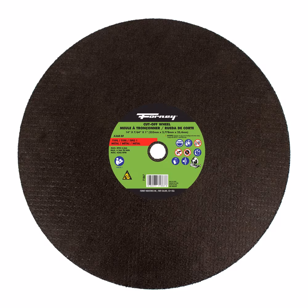 Forney Type 1 Metal Cut-Off Wheel 7/64 x 14 inch