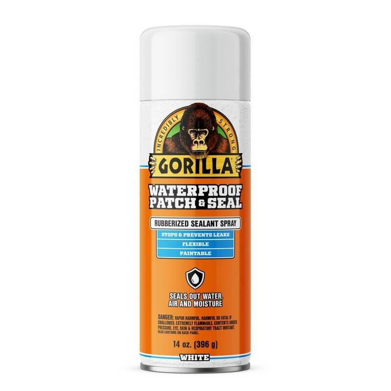 Gorilla Rubberized Waterproof White Patch & Seal Spray 14 oz