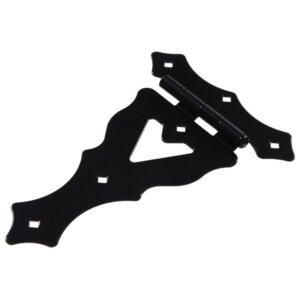 Hillman Black Heavy Duty Ornamental T-Hinges 10” 4 pk