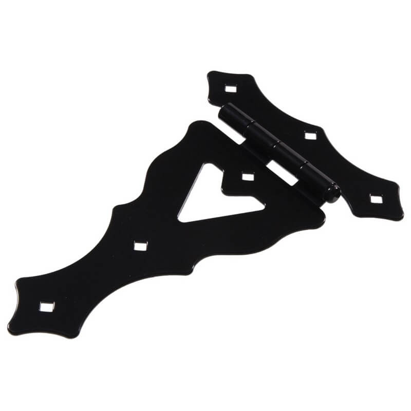 Hillman Black Heavy Duty Ornamental T-Hinges 10” 4 pk