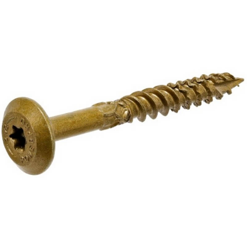 Hillman Power Pro Bronze Structural Lag Screws 1/4” x 2”