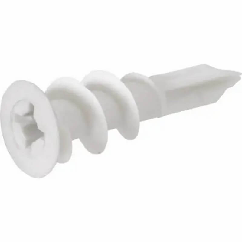 Hillman Ribbed Nylon Self-Drilling Drywall Anchors #6 x 1-1/2” 100 pk