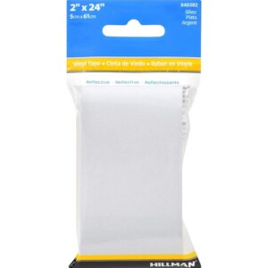 Hillman Silver Reflective Safety Tape 2”x24”