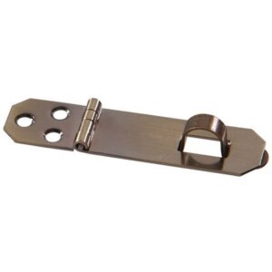 Hillman Solid Antique Brass Decorative Mini Hasp 3/4”x2-3/4”