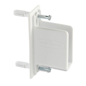Rubbermaid Fast Track White Wall-End Bracket