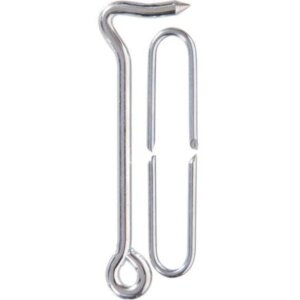 Hillman Zinc-Plated Gate Hook with Staples