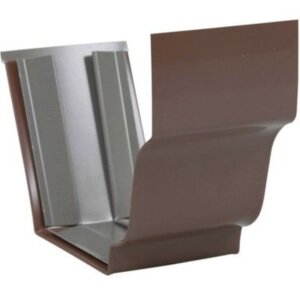 Amerimax Brown Aluminum Gutter Slip Joint Connector 5”