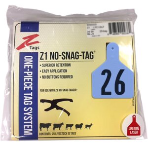 Z-Tag Blue Calf Tags 26-50