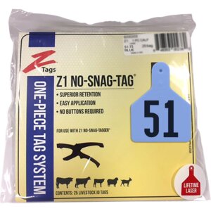 Z-Tag Blue Calf Tags 51-75