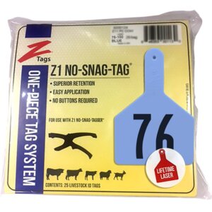 Z-Tag Blue Cow Tags 76-100